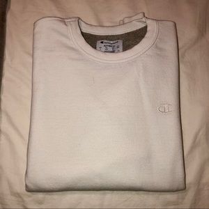 Original Solid White Champion Sweater